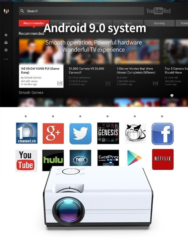 PROYECTOR SMART ANDROID 9.0 SYSTEM